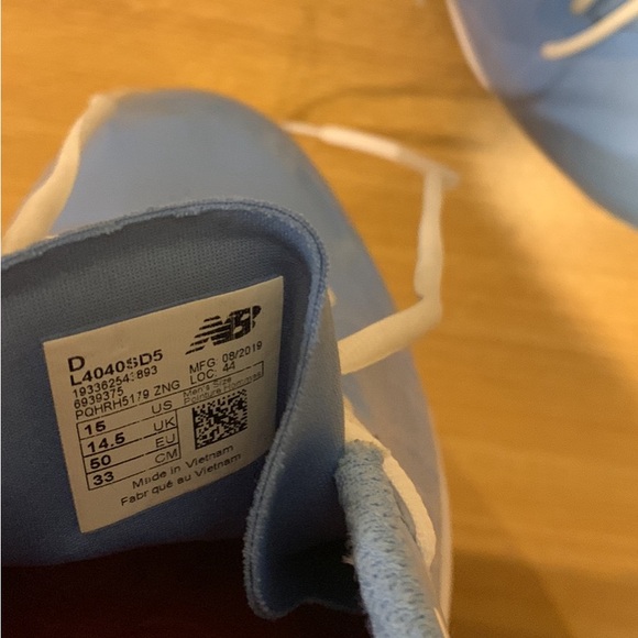 New balance Baby Blue Baseball cleats - Picture 3 of 4